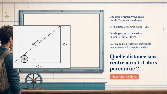 La roue exploratrice dans un triangle | Tangente