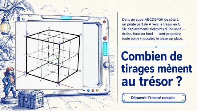 Carte au trésor dans un cube : déplacements | Tangente