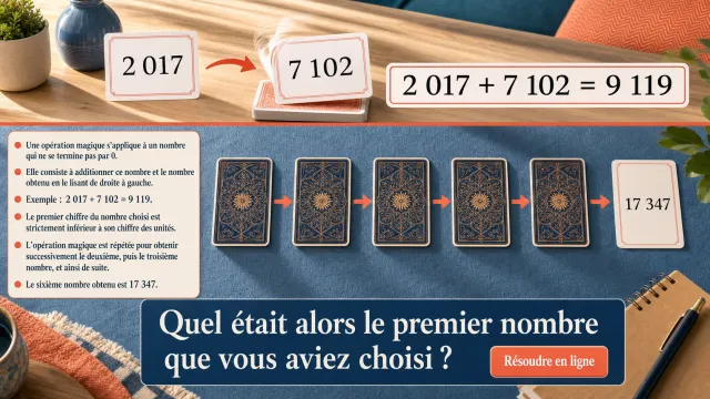 Devine-nombre : retrouvez le début d'une suite magique | Tangente
