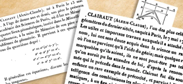 Sur les traces de Clairaut