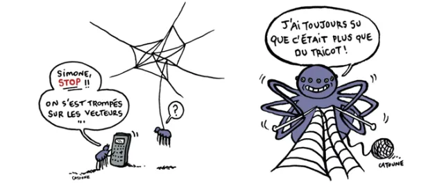 Le dessin de la toile d'araignée