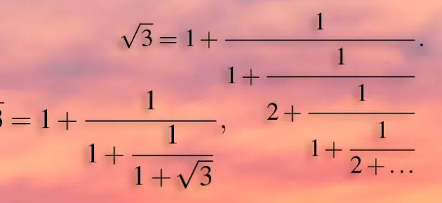 Racines et fractions continues