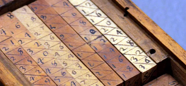 Les batons de Napier : multiplier sans tables | Tangente